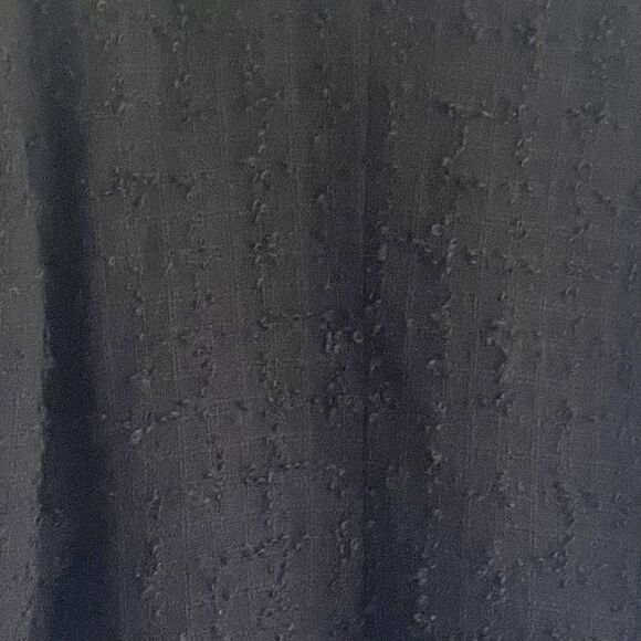 VINTAGE Paula Klein Paris Couture Wool 2-PC Suit Blazer Skirt Black L - Picture 13 of 16